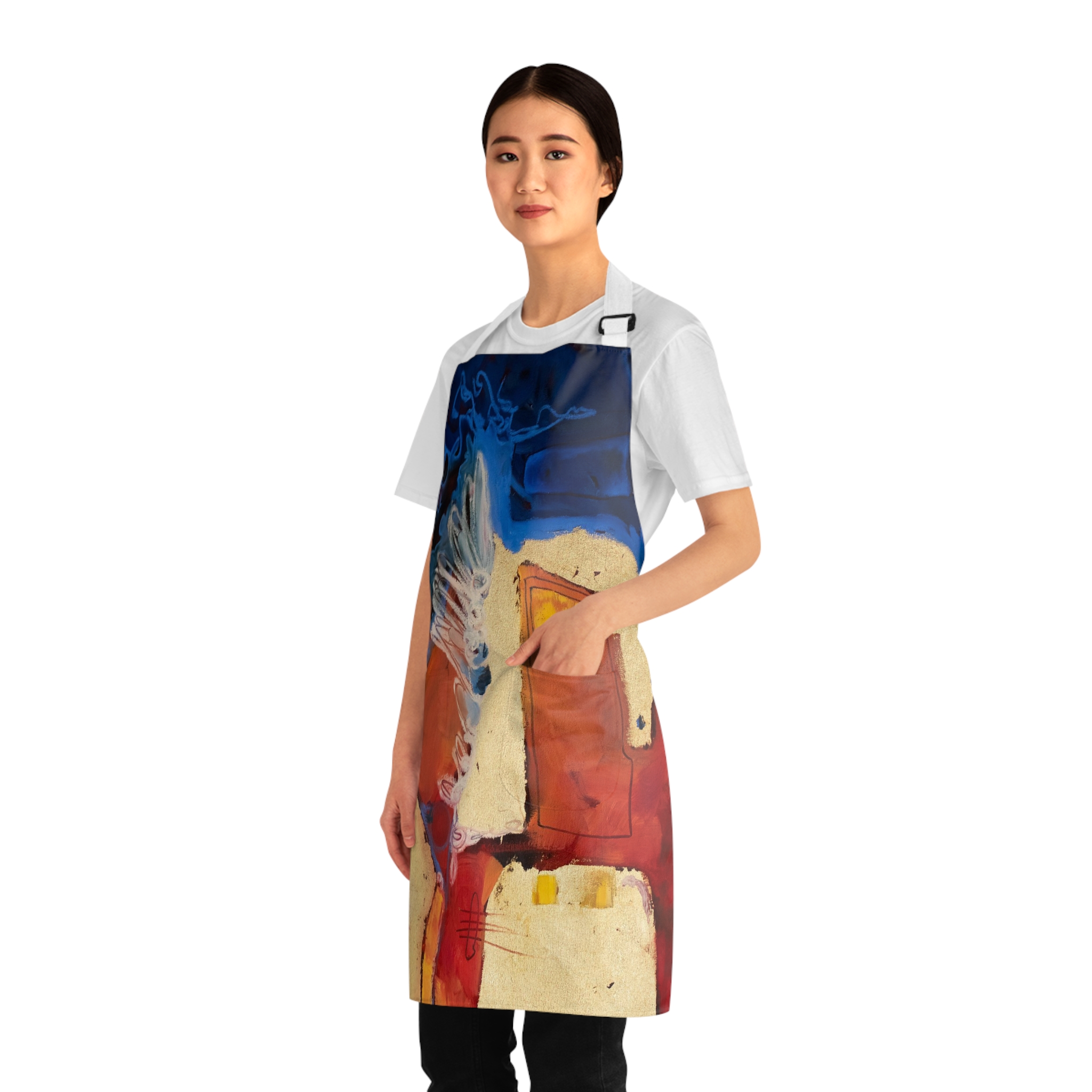 Kitchen Apron with Unique Design, for Baking, Grilling, Dinner Party - Let Change Happen - Image 4