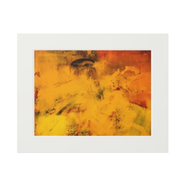 Study In Orange One - Fine Art Prints (Passepartout Paper Frame)