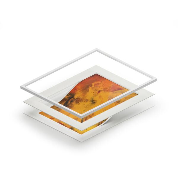 Study In Orange One - Fine Art Prints (Passepartout Paper Frame) - Image 2