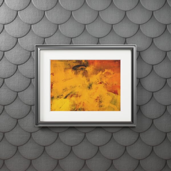 Study In Orange One - Fine Art Prints (Passepartout Paper Frame) - Image 3