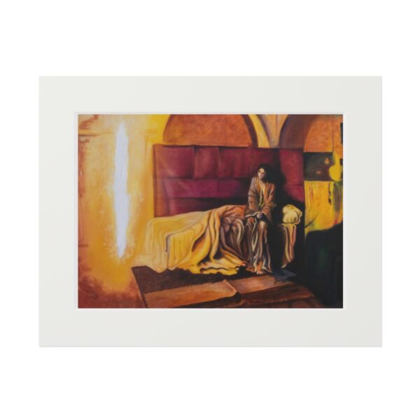 The Annunciation, reproduction - Fine Art Prints (Passepartout Paper Frame)