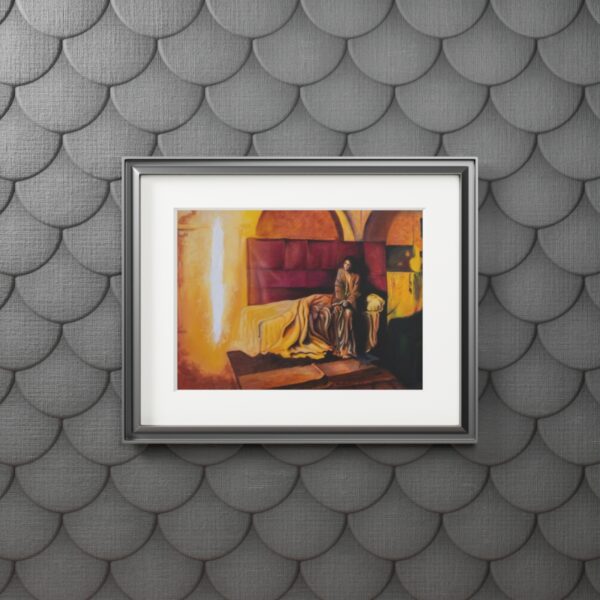 The Annunciation, reproduction - Fine Art Prints (Passepartout Paper Frame) - Image 3