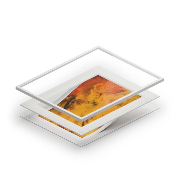 Study In Orange One - Fine Art Prints (Passepartout Paper Frame) - Image 6