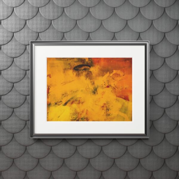 Study In Orange One - Fine Art Prints (Passepartout Paper Frame) - Image 7