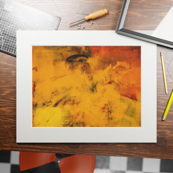 Study In Orange One - Fine Art Prints (Passepartout Paper Frame) - Image 8